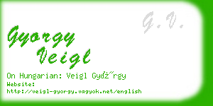 gyorgy veigl business card